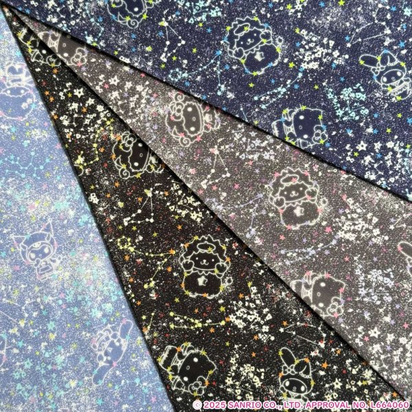 Photo5: 【1米 價格】🟣日本製｜💢 非 現貨｜🇯🇵 日本製｜100% 棉 ~ "Liberty" 偏薄、軟｜Little Twin Stars 50th Anniversary Collection｜Constellation Sky｜Sanrio Little Twin Stars、Hello Kitty、My Melody｜2025年 12月 (5)