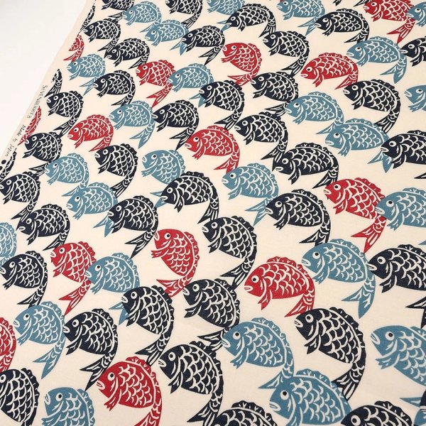 Photo4: 【1米 價格】🔴日本製｜💢 非 現貨｜🇯🇵 日本製｜100% 棉 ~ 薄｜鯛魚燒 和風 寓意吉祥 懷舊 ｜2025年 12月 (4)