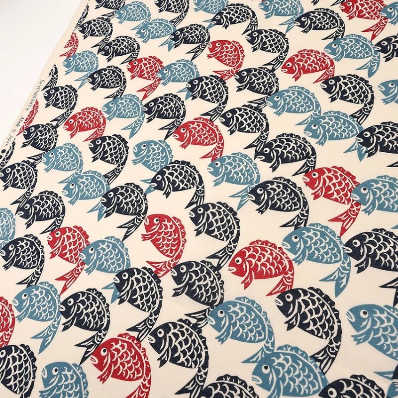 Photo4: 【1米 價格】🔴日本製｜💢 非 現貨｜🇯🇵 日本製｜100% 棉 ~ 薄｜鯛魚燒 和風 寓意吉祥 懷舊 ｜2025年 12月 (4)