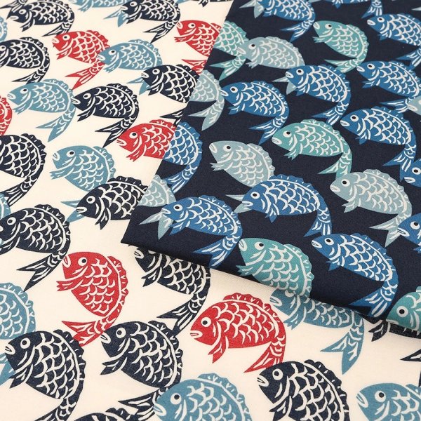 Photo1: 【1米 價格】🔴日本製｜💢 非 現貨｜🇯🇵 日本製｜100% 棉 ~ 薄｜鯛魚燒 和風 寓意吉祥 懷舊 ｜2025年 12月 (1)