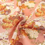 Photo4: 【1米 價格】🔴日本製｜💢 非 現貨｜🇯🇵 日本製｜100% 棉 ~ 薄｜金粉 日式花卉 和風｜2025年 12月 (4)