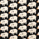 Photo8: 【1米 價格】🟤🔴日本製｜💢 非 現貨｜🇯🇵 日本製｜100% 棉 ~ 牛津布｜小豬 動物｜2025年 9月 (8)