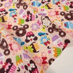 Photo1: 【1米 價格】🟣日本製｜💢 非 現貨｜🇯🇵 日本製｜100% 棉 ~ 牛津布｜Disney Mickey Mouse & friends｜2025年 12月 (1)