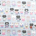 Photo5: 【1米 價格】🟡日本製｜💢 非 現貨｜🇯🇵 日本製｜100% 棉 ~ 薄棉｜Nuance Kids 貓 動物｜2025年 12月 (5)