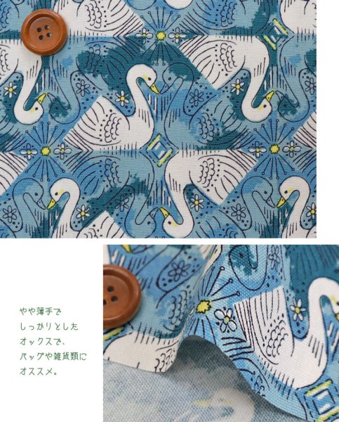 Photo2: 【1米 價格】🟤日本製｜💢 非 現貨｜🇯🇵 日本製｜100% 棉 ~ 牛津布｜YUWA 有輪商店 天鵝湖 Swi Swi Swan｜2025年 (2)