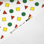 Photo3: 【1米 價格】🟨日本製｜💢 非 現貨｜🇯🇵 日本製｜100% 棉 ~ 牛津布｜睡衣圖案 🟢🔺🟨｜2025年 (3)