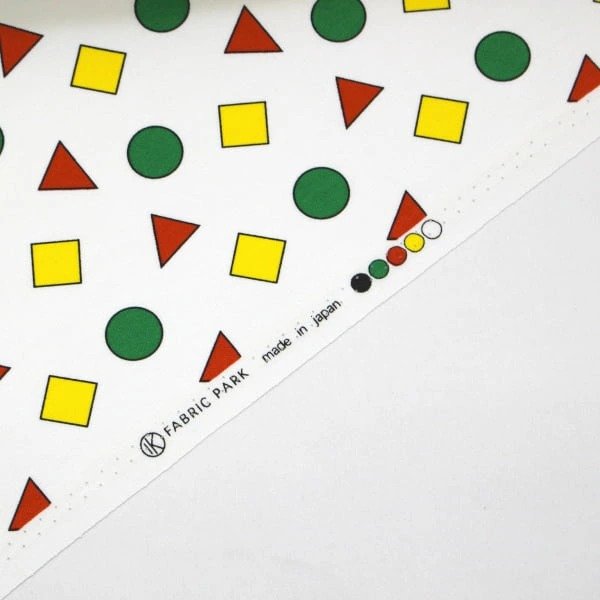 Photo3: 【1米 價格】日本製｜💢 非 現貨｜🇯🇵 日本製｜100% 棉 ~ 牛津布｜睡衣圖案 🟢🔺🟨｜2025年 (3)