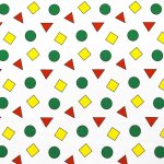 Photo6: 【1米 價格】🟨日本製｜💢 非 現貨｜🇯🇵 日本製｜100% 棉 ~ 牛津布｜睡衣圖案 🟢🔺🟨｜2025年 (6)