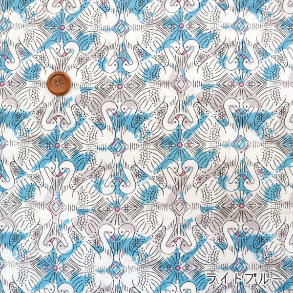 Photo5: 【1米 價格】🟤日本製｜💢 非 現貨｜🇯🇵 日本製｜100% 棉 ~ 牛津布｜YUWA 有輪商店 天鵝湖 Swi Swi Swan｜2025年 (5)