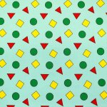 Photo7: 【1米 價格】🟨日本製｜💢 非 現貨｜🇯🇵 日本製｜100% 棉 ~ 牛津布｜睡衣圖案 🟢🔺🟨｜2025年 (7)