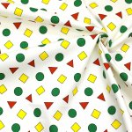 Photo5: 【1米 價格】🟨日本製｜💢 非 現貨｜🇯🇵 日本製｜100% 棉 ~ 牛津布｜睡衣圖案 🟢🔺🟨｜2025年 (5)