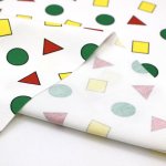 Photo4: 【1米 價格】🟨日本製｜💢 非 現貨｜🇯🇵 日本製｜100% 棉 ~ 牛津布｜睡衣圖案 🟢🔺🟨｜2025年 (4)