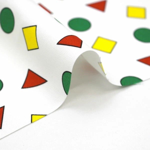 Photo2: 【1米 價格】日本製｜💢 非 現貨｜🇯🇵 日本製｜100% 棉 ~ 牛津布｜睡衣圖案 🟢🔺🟨｜2025年 (2)