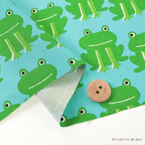 Photo3: 【1米 價格】🔴 日本製｜💢 非 現貨｜🇯🇵 日本製｜100% 棉 ~ 牛津布｜🐸 青蛙｜2025年 12月 (3)