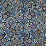 Photo2: 【1米 價格】🟨日本製｜💢 非 現貨｜🇯🇵 日本製｜100% 棉 ~ 薄｜FUWARI 染布 萬花筒花朵 和風｜2025年 (2)