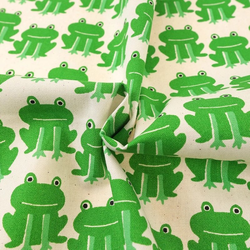Photo6: 【1米 價格】🔴 日本製｜💢 非 現貨｜🇯🇵 日本製｜100% 棉 ~ 牛津布｜🐸 青蛙｜2025年 12月 (6)