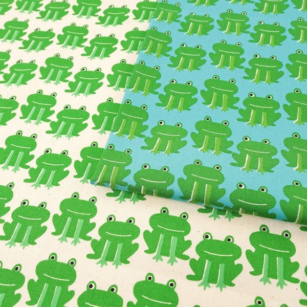 Photo1: 【1米 價格】🔴 日本製｜💢 非 現貨｜🇯🇵 日本製｜100% 棉 ~ 牛津布｜🐸 青蛙｜2025年 12月 (1)