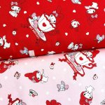 Photo1: 【1米 價格】🟣日本製｜💢 非 現貨｜🇯🇵 日本製｜100% 棉 ~ 牛津布｜Sanrio My Melody｜2025年 12月 (1)