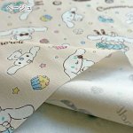 Photo3: 【1米 價格】🟣🔵日本製｜💢 非 現貨｜🇯🇵 日本製｜100% 棉 ~ 牛津布｜Sanrio 玉桂狗 Cinnamoroll｜2025年 12月 (3)
