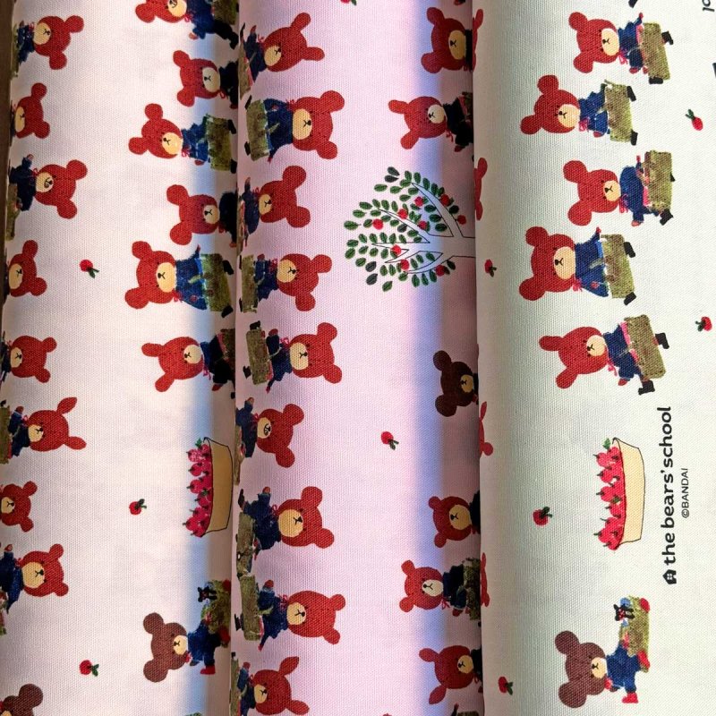 Photo3: 【1米 價格】🟣日本製｜💢 非 現貨｜100% 棉 ~ 牛津布｜The Bears' School 小熊學校｜2026年 1月 (3)