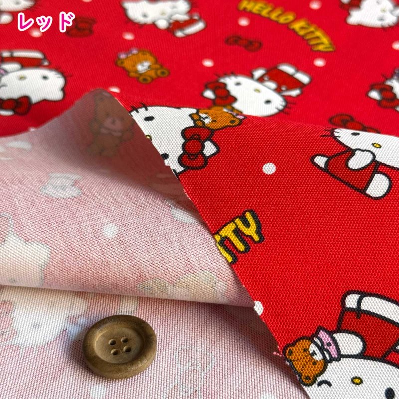 Photo4: 【1米 價格】🟣日本製｜💢 非 現貨｜100% 棉 ~ 牛津布｜Sanrio Hello Kitty｜2026年 1月 (4)
