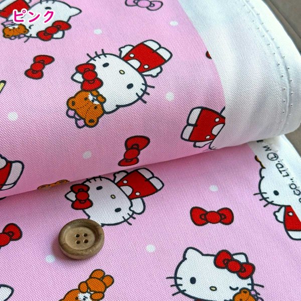 Photo2: 【1米 價格】🟣日本製｜💢 非 現貨｜🇯🇵 日本製｜100% 棉 ~ 牛津布｜Sanrio Hello Kitty｜2026年 1月 (2)