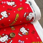 Photo3: 【1米 價格】🟣日本製｜💢 非 現貨｜100% 棉 ~ 牛津布｜Sanrio Hello Kitty｜2026年 1月 (3)