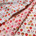 Photo1: 【日本選物｜預訂商品（約15–20日到貨）】🟫日本製｜💢 非 現貨｜100% 棉 ~ 棉帆布｜草莓貓｜2026年 1月 (1)