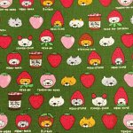 Photo9: 【日本選物｜預訂商品（約15–20日到貨）】🟫日本製｜💢 非 現貨｜100% 棉 ~ 棉帆布｜草莓貓｜2026年 1月 (9)