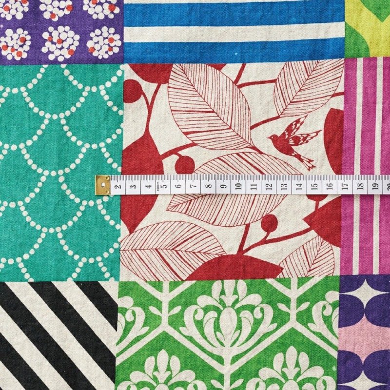 Photo4: 【1米 價格】🟦日本製｜💢 非 現貨｜🇯🇵 日本製｜80% 棉 20% 麻｜echino Peace Reprint Pattern｜2026年 1月 (4)