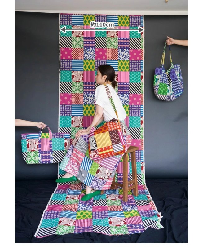 Photo1: 【1米 價格】🟦日本製｜💢 非 現貨｜🇯🇵 日本製｜80% 棉 20% 麻｜echino Peace Reprint Pattern｜2026年 1月 (1)