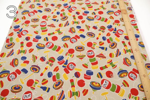 Photo2: 【1米 價格】🟡日本製｜💢 非 現貨｜🇯🇵 日本製｜100% 棉 ~ 薄｜復古玩具 達摩 日式｜2025年 (2)