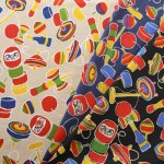 Photo1: 【1米 價格】🟡日本製｜💢 非 現貨｜🇯🇵 日本製｜100% 棉 ~ 薄｜復古玩具 達摩 日式｜2025年 (1)