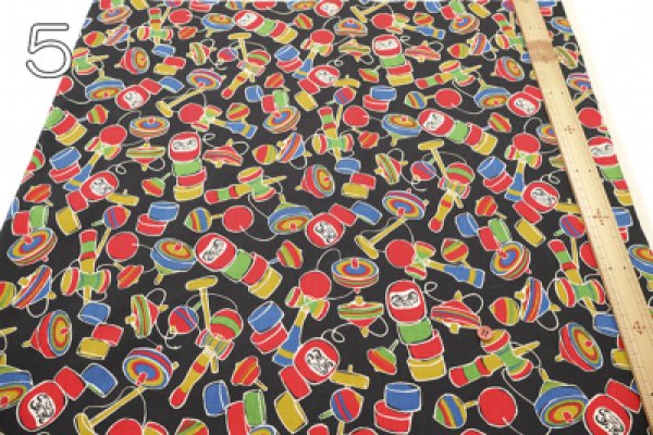 Photo4: 【1米 價格】🟡日本製｜💢 非 現貨｜🇯🇵 日本製｜100% 棉 ~ 薄｜復古玩具 達摩 日式｜2025年 (4)