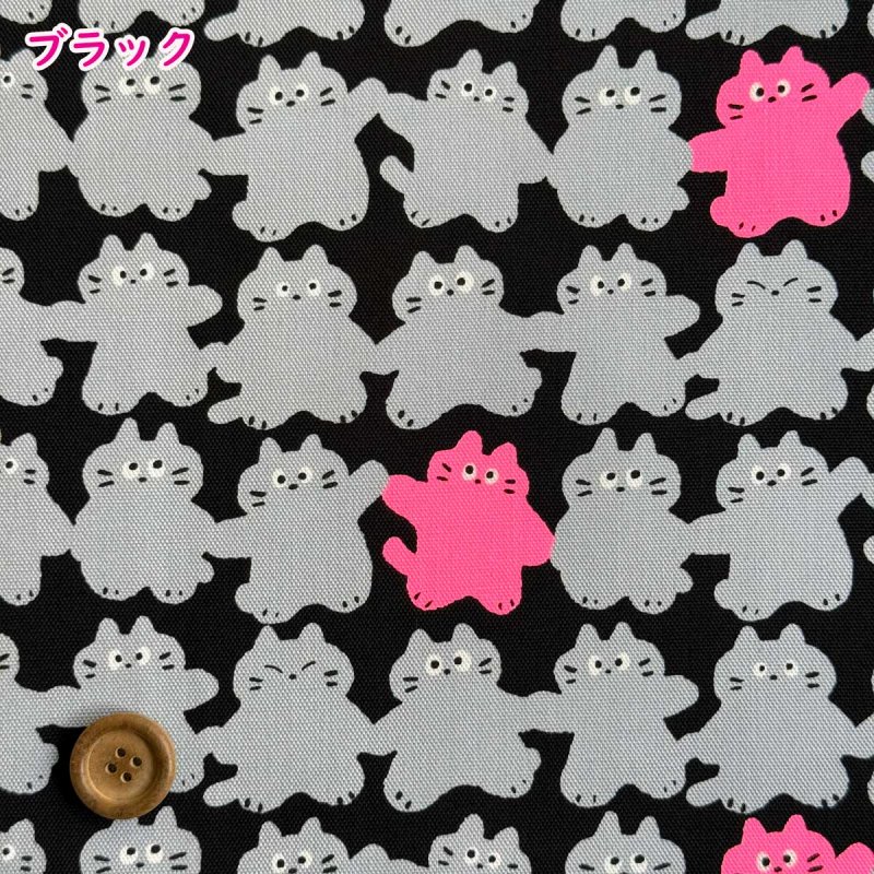 Photo4: 【1米 價格】🟣日本製｜💢 非 現貨｜🇯🇵 日本製｜100% 棉 ~ 牛津布｜可愛貓咪｜2026年 1月 (4)