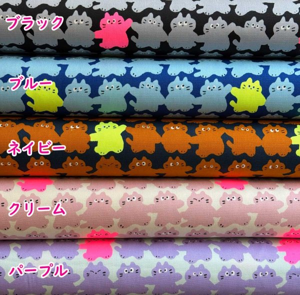Photo3: 【1米 價格】🟣日本製｜💢 非 現貨｜🇯🇵 日本製｜100% 棉 ~ 牛津布｜可愛貓咪｜2026年 1月 (3)