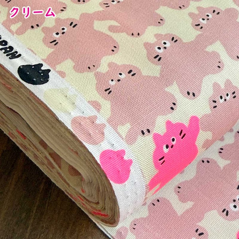 Photo9: 【1米 價格】🟣日本製｜💢 非 現貨｜🇯🇵 日本製｜100% 棉 ~ 牛津布｜可愛貓咪｜2026年 1月 (9)