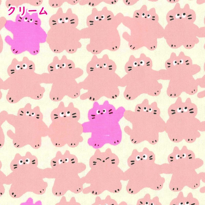 Photo8: 【1米 價格】🟣日本製｜💢 非 現貨｜🇯🇵 日本製｜100% 棉 ~ 牛津布｜可愛貓咪｜2026年 1月 (8)