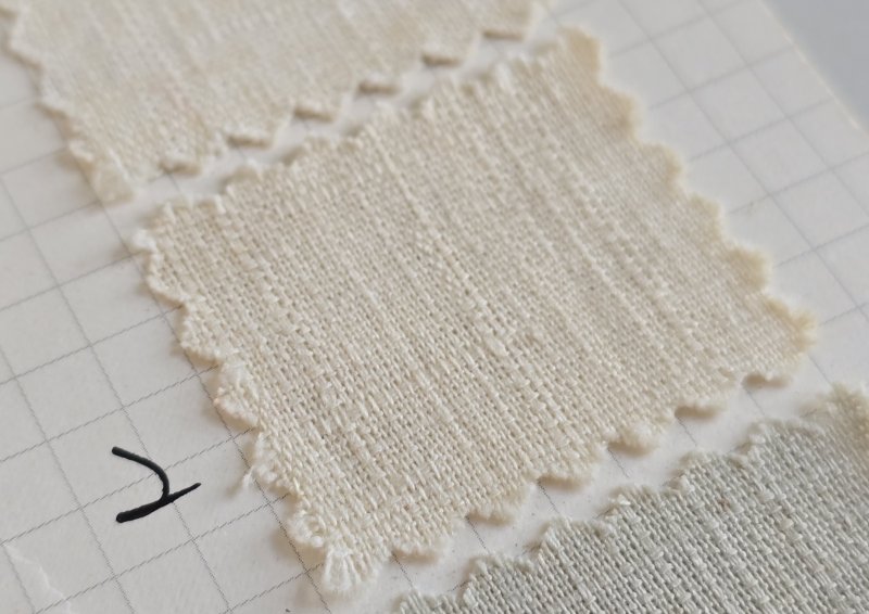 Photo1: 🌸最多用途の布料｜🇹🇼 台灣製｜100%棉 節紗布｜素色🎨 2-米白 0.5碼 現貨｜💖 附 【用家真實分享 #01 剌繡】 (1)