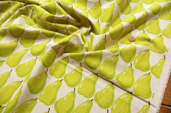 Photo4: 【1米 價格】🟫日本製｜💢 非 現貨｜🇯🇵 日本製｜棉 80% 麻 20%｜水果梨｜2026年 1月 (4)