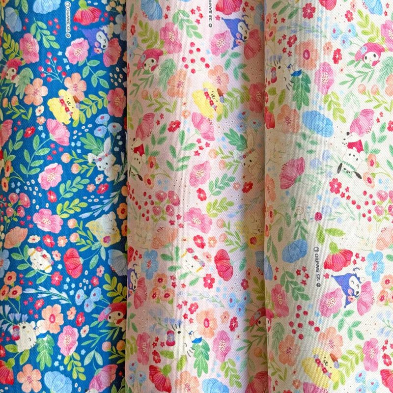 Photo3: 【1米 價格】🟡日本製｜💢 非 現貨｜🇯🇵 日本製｜100% 棉 ~ 牛津布 噴墨印花｜Sanrio角式 Hello Kitty My Melody Cinnamoroll｜2026年 1月 (3)