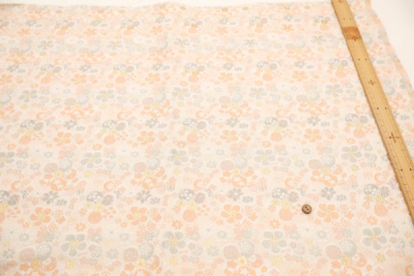 Photo3: 【1米 價格】🟡日本製｜💢 非 現貨｜西陣織 金襴｜和風 和柄 日式 梅小花 (3)