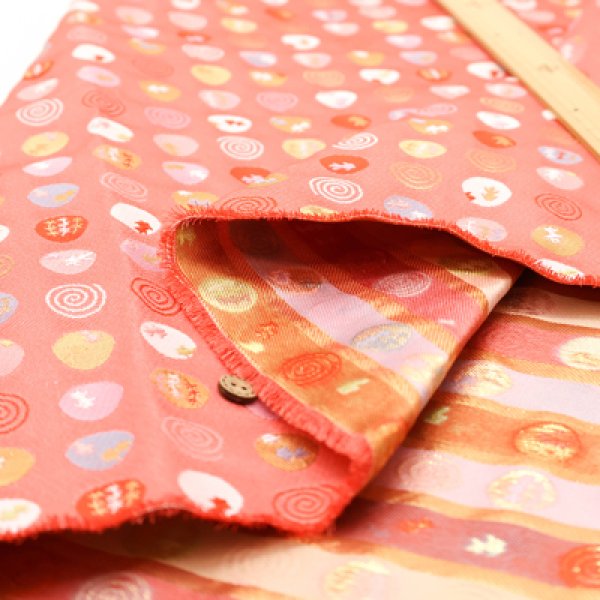 Photo5: 【1米 價格】🟡日本製｜💢 非 現貨｜西陣織 金襴｜和風 和柄 日式 金魚 (5)