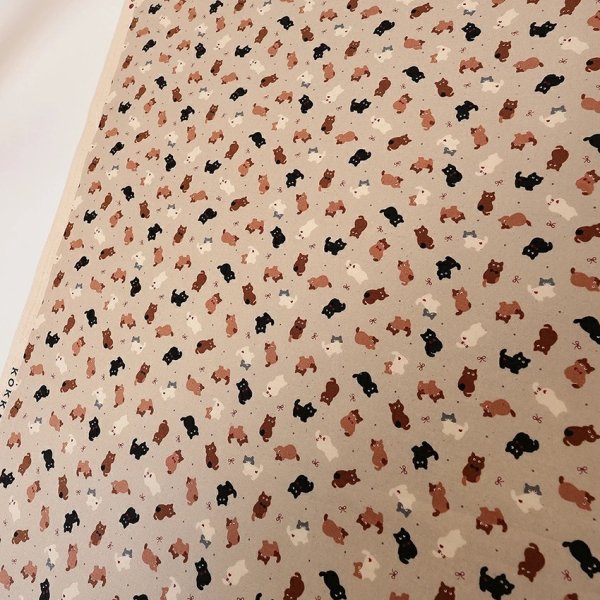 Photo4: 【1米 價格】🔴日本製｜💢 非 現貨｜100% 棉 ~ 薄棉｜可愛小貓 動物｜2026年 1月 (4)