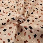 Photo3: 【1米 價格】🔴日本製｜💢 非 現貨｜100% 棉 ~ 薄棉｜可愛小貓 動物｜2026年 1月 (3)