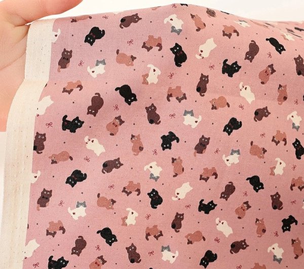 Photo5: 【1米 價格】🔴日本製｜💢 非 現貨｜100% 棉 ~ 薄棉｜可愛小貓 動物｜2026年 1月 (5)