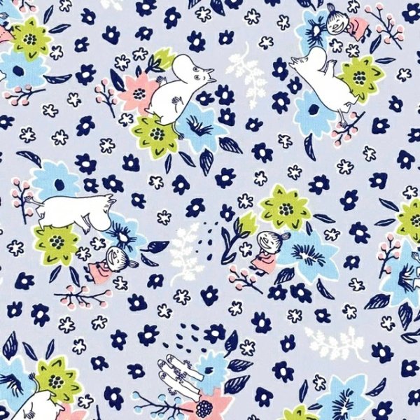 Photo4: 【1米 價格】🔵日本製｜💢 非 現貨｜100% 棉 ~ 牛津布｜Moomin 姆明｜2026年 2月 (4)