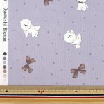 Photo6: 【1米 價格】🟥日本製｜💢 非 現貨｜100% 棉 ~ 薄棉｜動物 Bichon 比熊犬｜2026年 2月 (6)