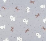 Photo4: 【1米 價格】🟥日本製｜💢 非 現貨｜100% 棉 ~ 薄棉｜動物 Bichon 比熊犬｜2026年 2月 (4)