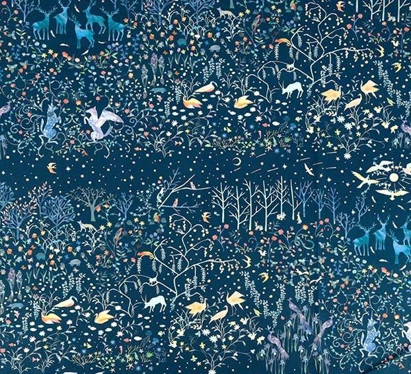 Photo1: 【1米 價格】🟦日本製｜💢 非 現貨｜100% 棉 ~ 薄棉｜mumea 色彩繽紛的動植物｜2026年 2月 (1)